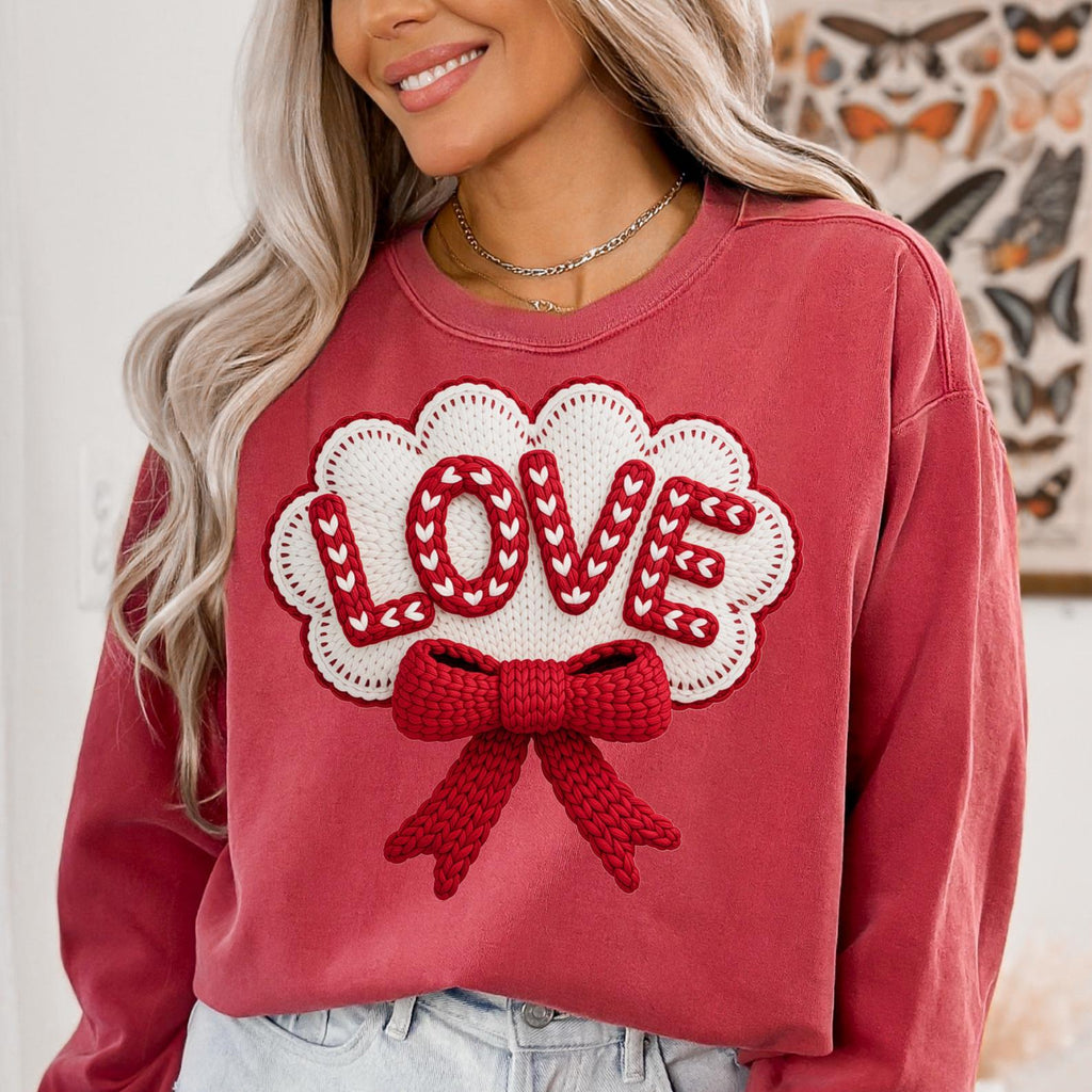 Valentines Love PNG, Love Crochet Valentines Png, Crochet Valentines Shirt Png, Trendy Valentines Day Png, (Digital Download), Crochet PNG