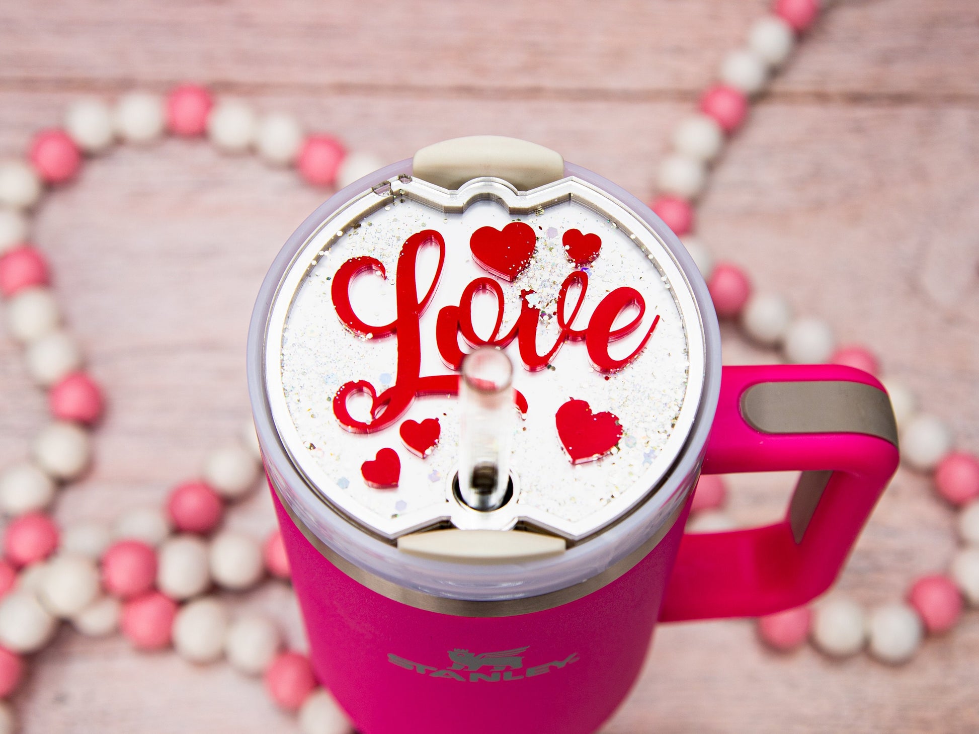 Stanley Tumbler Shaker Topper SVG, Valentines Cup Accessories (Digital Download)
