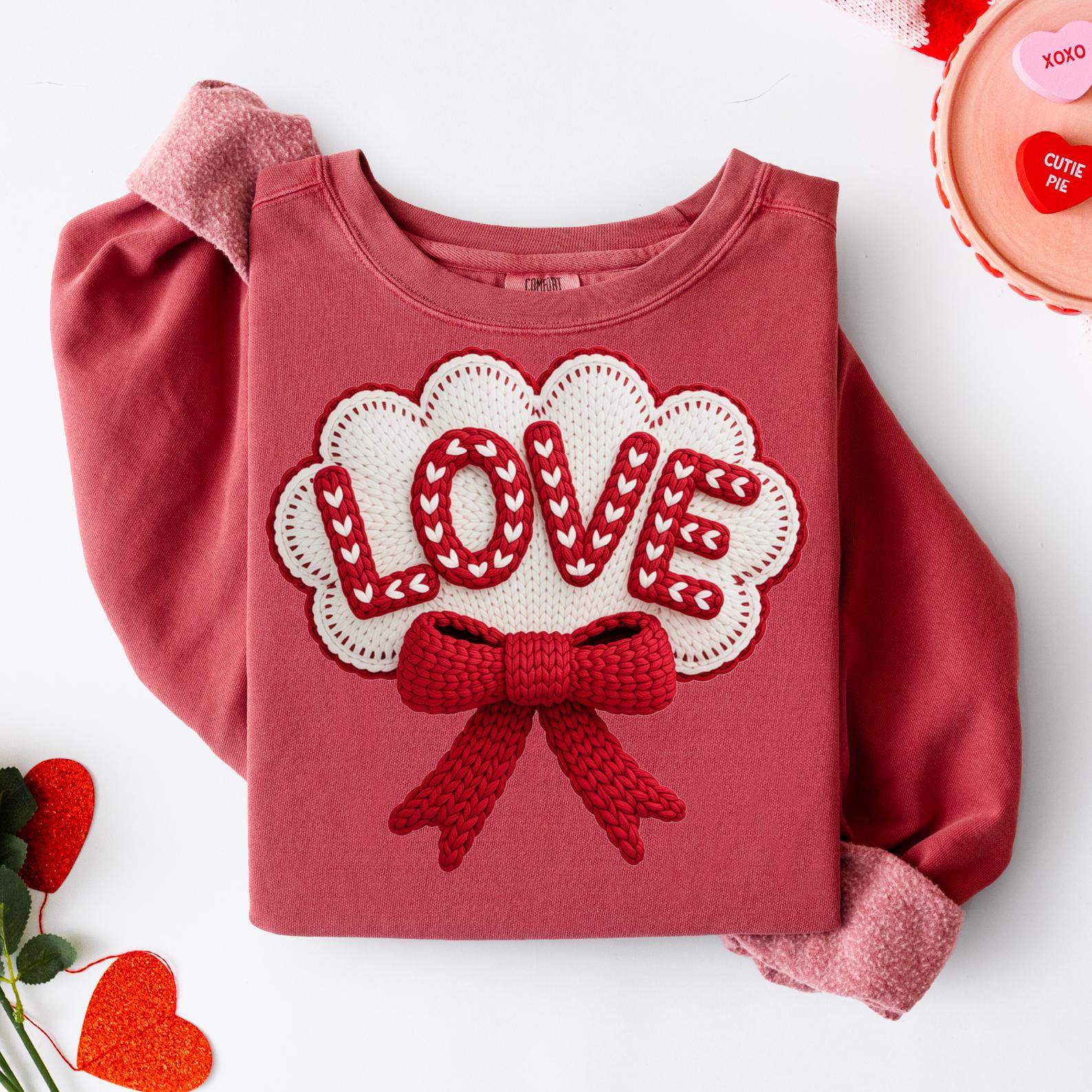 Valentines Love PNG, Love Crochet Valentines Png, Crochet Valentines Shirt Png, Trendy Valentines Day Png, (Digital Download), Crochet PNG