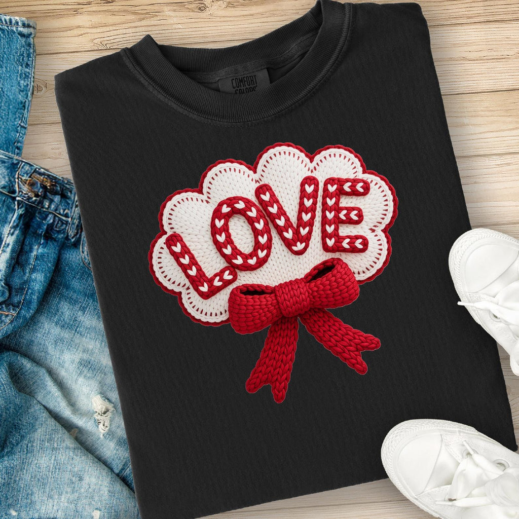 Valentines Love PNG, Love Crochet Valentines Png, Crochet Valentines Shirt Png, Trendy Valentines Day Png, (Digital Download), Crochet PNG