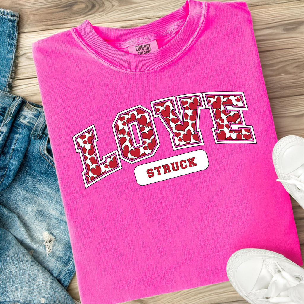 Valentines Love PNG, Love Struck Valentines Png, Preppy Heart Valentines Shirt Png, Trendy Valentines Day Png, (Digital Download)