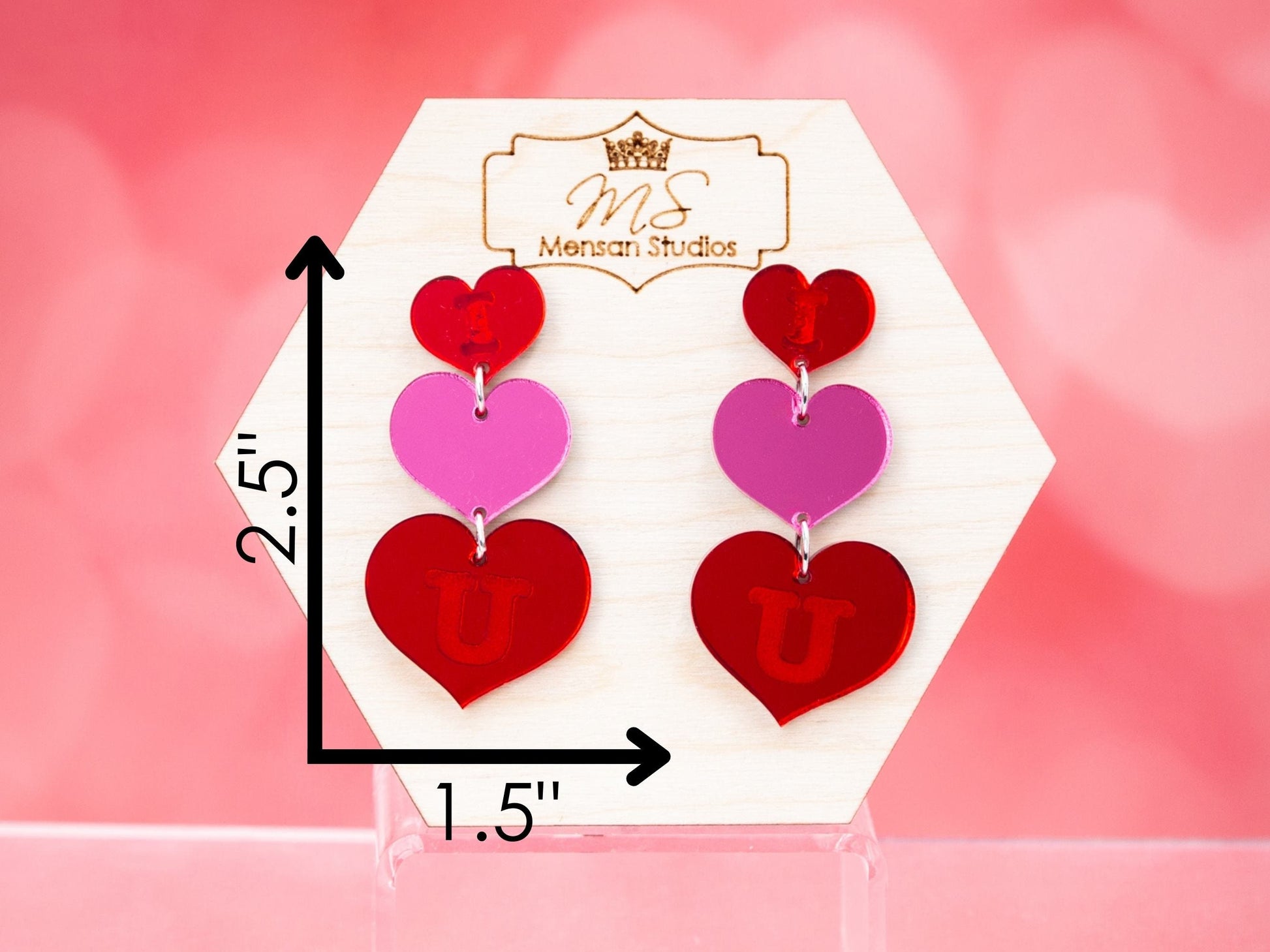 XL Valentine Earring SVG Bundle, Laser Cut File, Valentine Earrings, Valentine Earrings, Heart Earring Svg, Earrings SvG, Valentine Gift